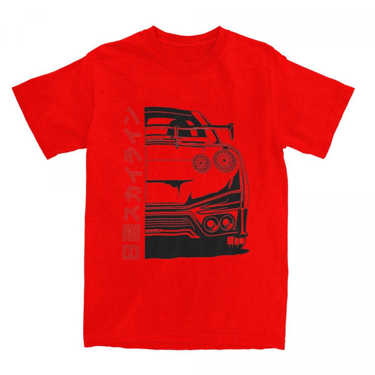 Summer JDM GTR R35 T Shirt Outfits Men Women s Cotton Vintage GT-R Sports Car T-shirt Short Sleeve Clothing S