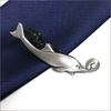 ISHOKUYA (Ishokuya) Sea Series Unique Fish Tie Clip, Tie Clip, Tie Bar, Dolphin