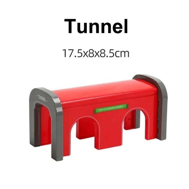 Wooden Train Tracks Accessories Plastic Tunnel Cave Fit for Brand Wooden Tracks Railway Toys for Children Gifts