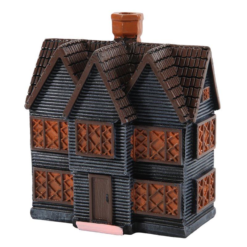 Good-Salems Witch House Incense Burner Massachusetts Witch House For Halloween Christmas Vacation Ornament Incense Burner