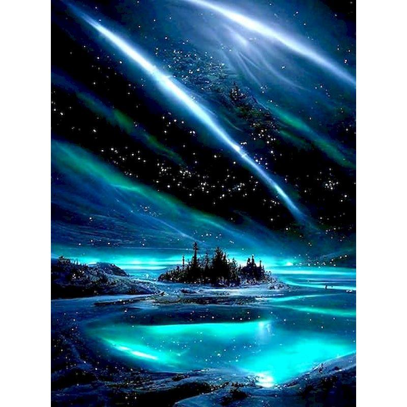 

Алмазная картина Морской пейзаж Набор для творчества Мозаика Лунный пейзаж Алмазное искусство Круглая дрель Вышивка Аврора Сделай сам Подарок ручной работы Full Round 20x30CM