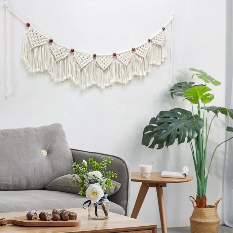 Handwovens Macrames Tapestry Wall Hanging Tapestry For Bedroom Ambiances Hanging Pendants Decoration Present for Family