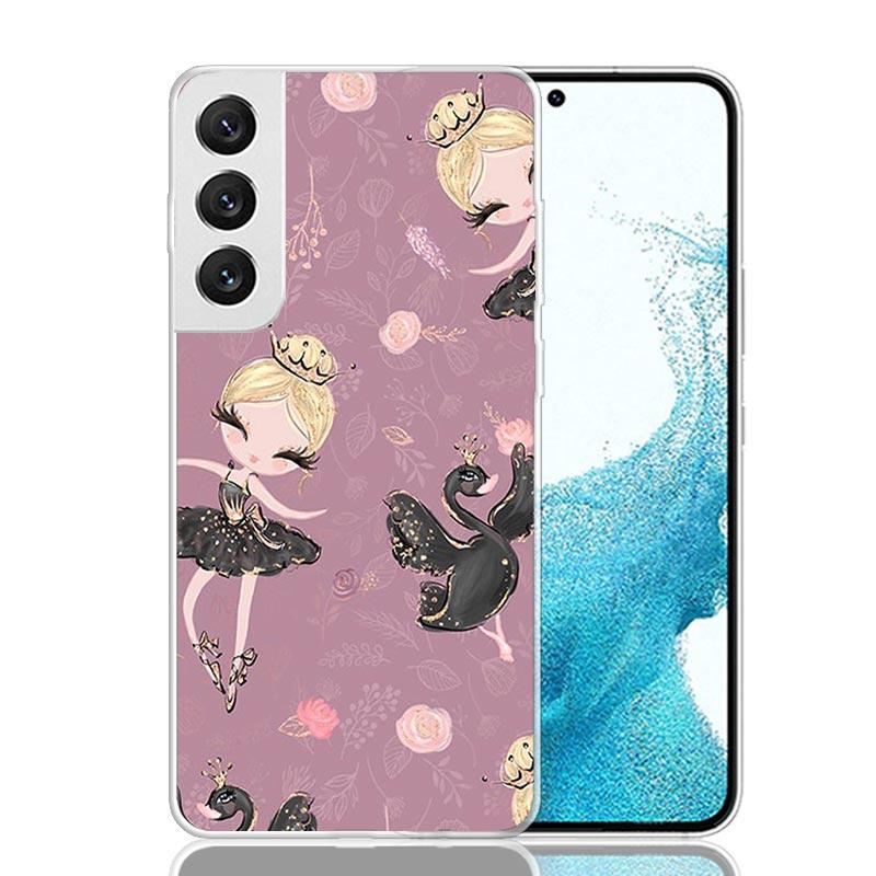 Black Swan Noble Phone Case For Samsung Galaxy S26 S25 Edge S24 S23 FE S22 Ultra S21 Plus S20 + Fundas Cover Coque Galaxy S25 S2