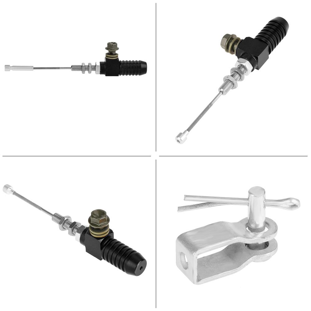 M10x1.25mm Universal Motorcycle Hydraulic Clutch Master Cylinder Rod Brake Pump Black