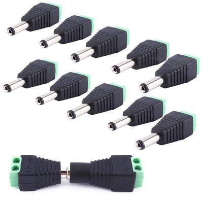 10 Stücke 2,1 x 0,5 mm CCTV Kamera Stecker/Buchse Netzstecker