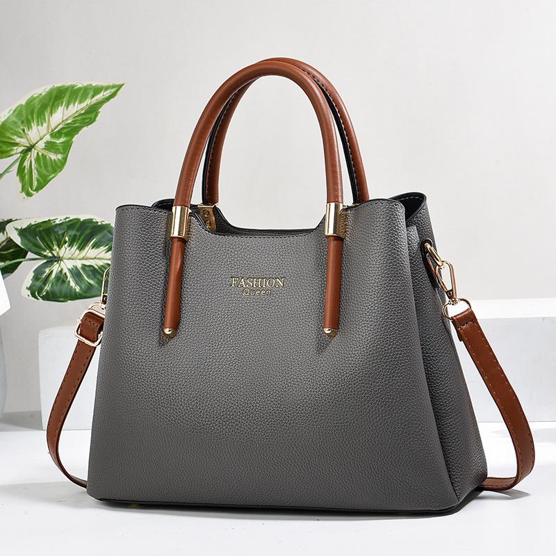 Women's Bag Large Capacity Handbag Women's Bag New Style Ladies Bag Textured Shoulder Large Bag