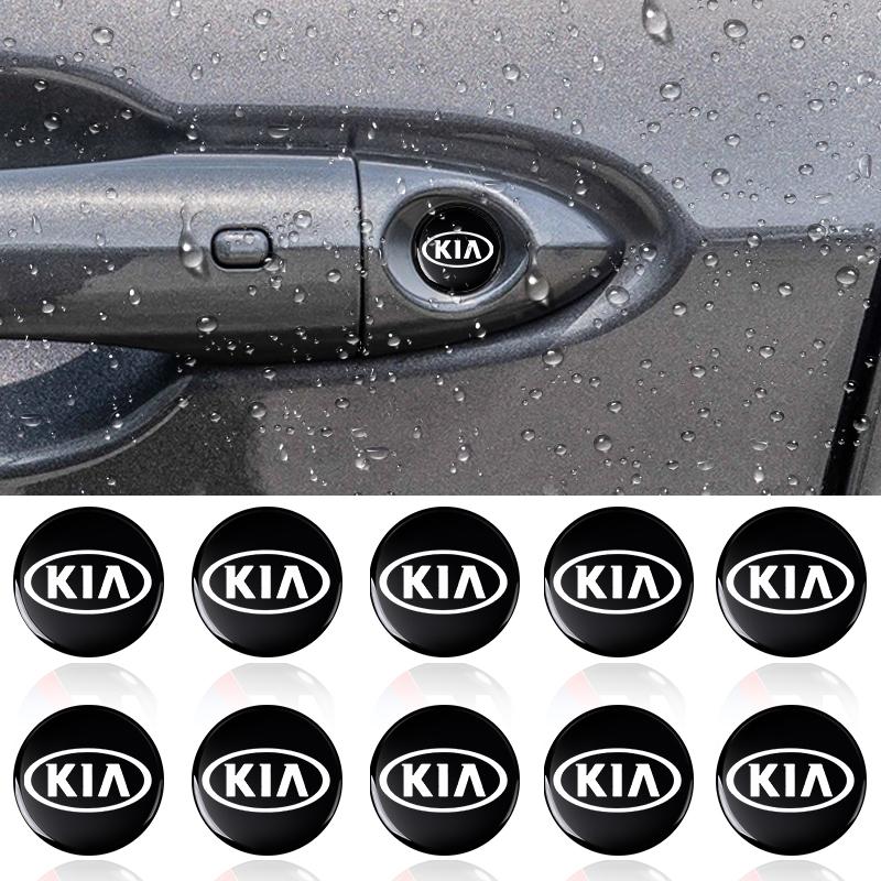 2/5/10Pcs 14mm Fashion Car Remote Key Fob Emblem Badge Radio button Sticker Accessories For KIA Cerato Sportage R K2 K3 K5 Sorento Sportage R Rio Soul