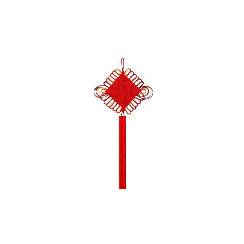 Handmade Chinese Ruyi Knot Pendant: Festive Decoration for Living Room & Entrance