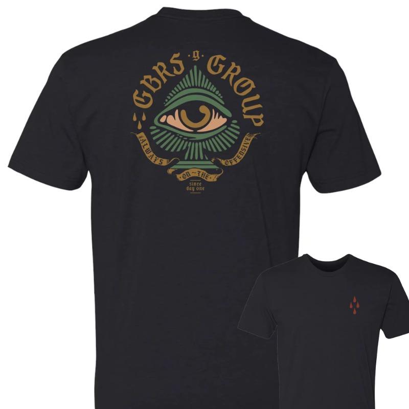 2025 Sommar Ny The GBRS Group Bär Alltid Aggressiva T-shirts Gym Sporttema Tryckt Kortärmad Bomulls-T-shirt Unseix