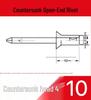 Aluminum Flat Head Iron Core Countersunk Pop Rivets