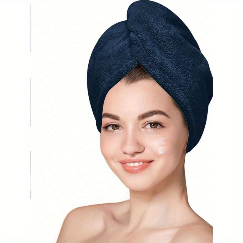 1pcs Microfiber Hair Towel Wrap For Women Anti Frizz, Super Absorbent Quick Dry Hair Turban For Drying Curly Long Thick Hair,Wet Hair Towel Wrap