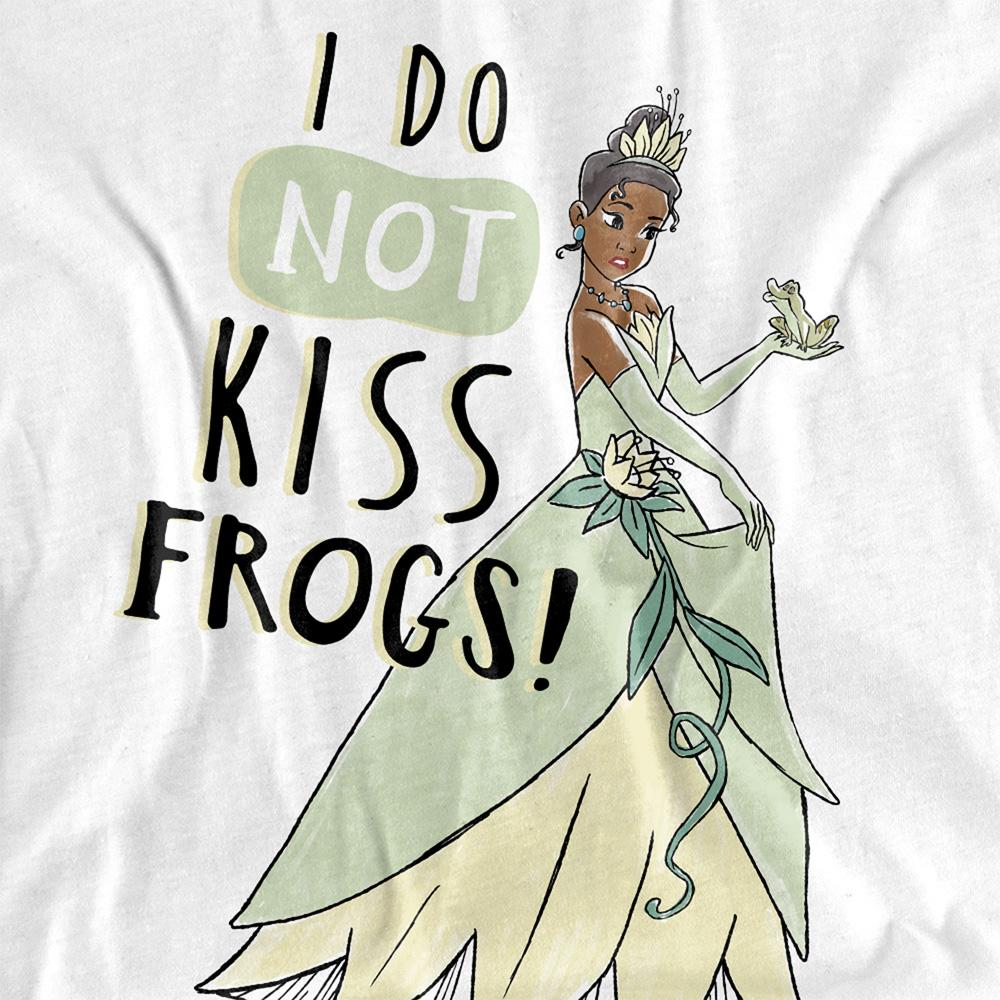 The Princess and the Frog Unisex Adult Does Not Kiss Frogs Tiana T-Shirt
