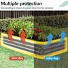 2 Pack 9x3x1FT Galvanized Raised Garden Bed Kit Outdoor Metal Planter Box for Vegetables Rectangular Steel Container Easy Assem