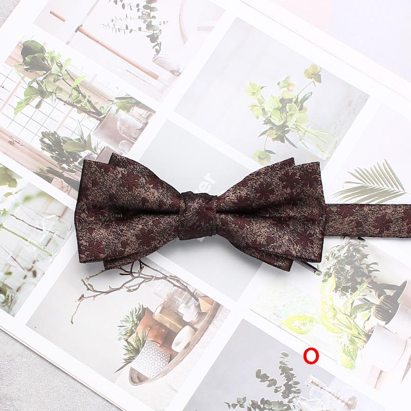 Men'S Wedding Dress Bow Tie Wedding Dress Shooting Chinese Personality Burgundy Bow Tie Double Bow Tie