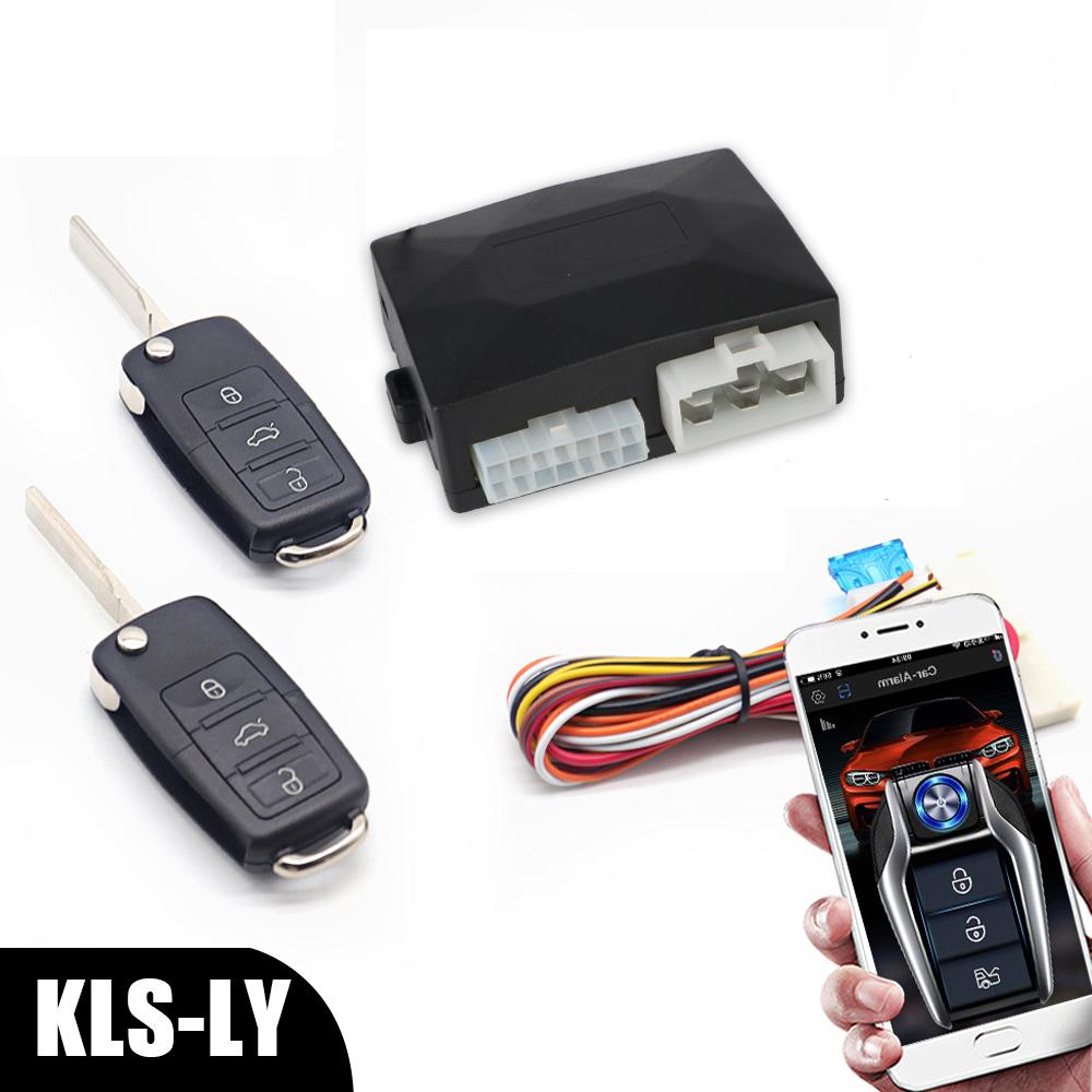 

Car Start Stop Keyless Entry System Universal One-button Start Push Systems Smartphone Control Remote Start Kit
