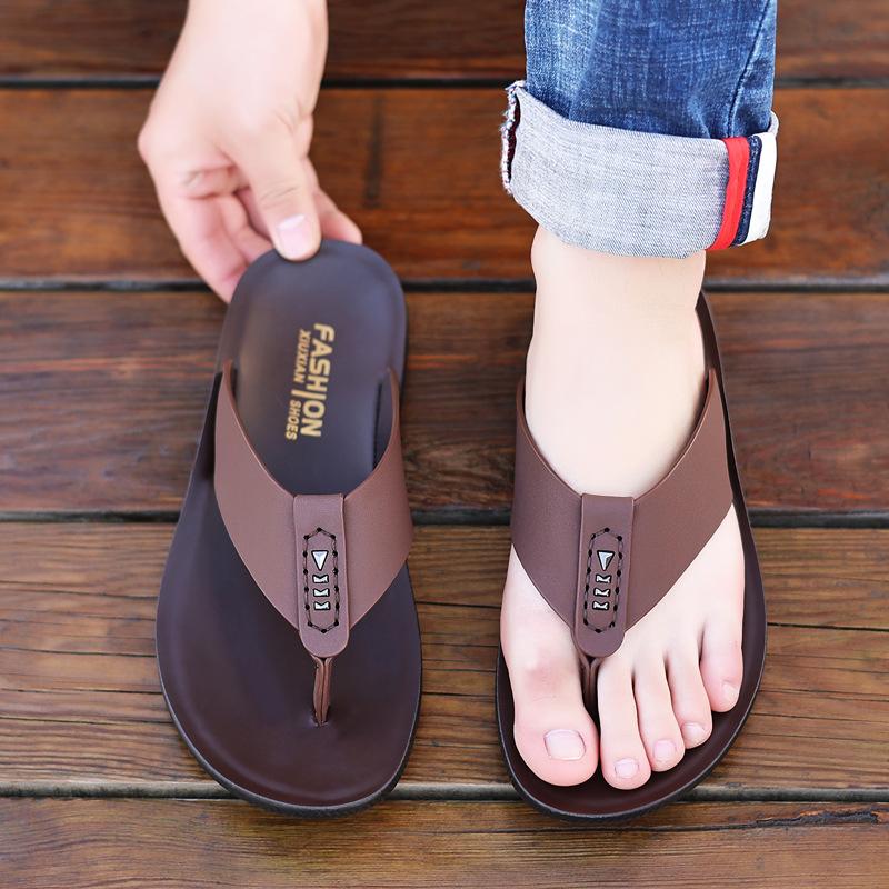 Fashion High Quality Brand Men Flip Flops Summer Beach Flip Flops Men Fashion Breathable Casual Beach Men Slippers Summer Outdoor