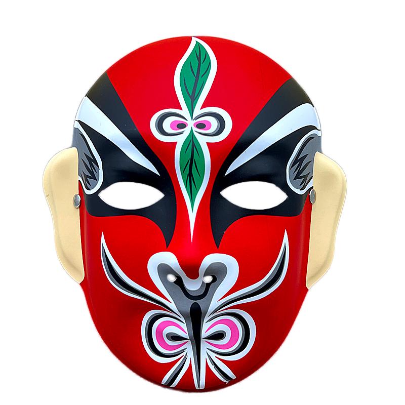 Children's Wearable Peking Opera Full Face Mask - Chinese Kindergarten Style Opera Decoration