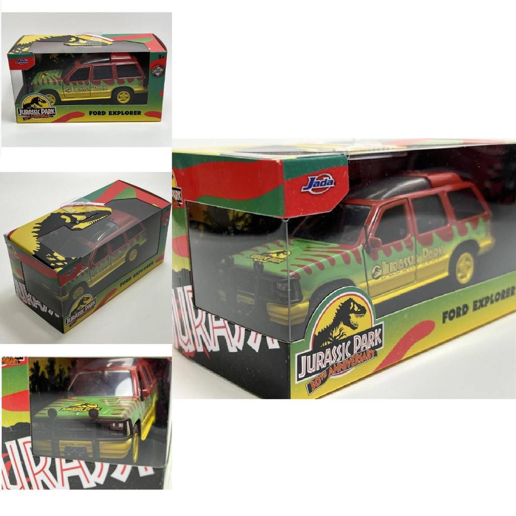 Jurassic Park Ford Explorer Alloy Car Model With Door Opening Effect For Collectors