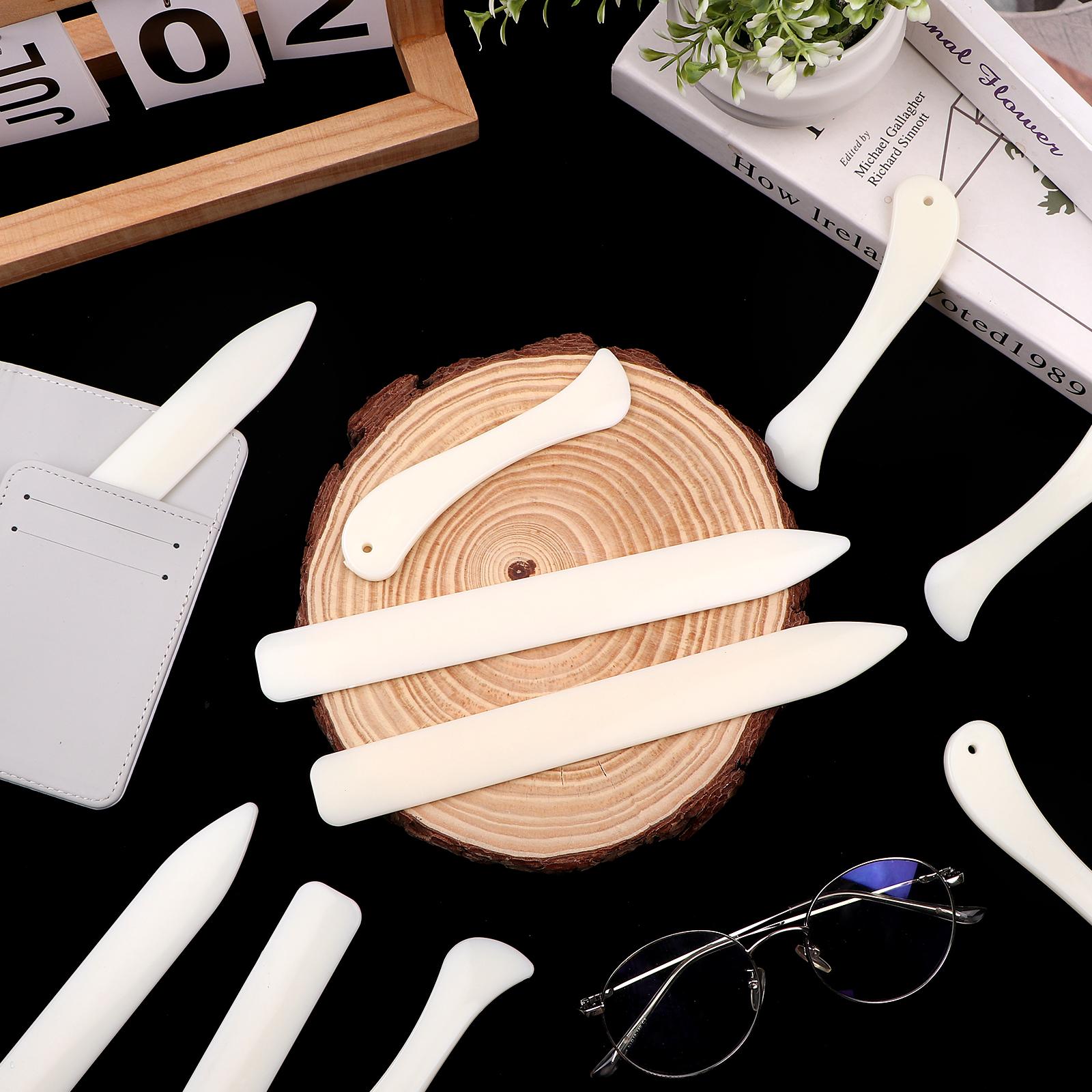 

20 шт. Инструмент для фальцовки кости, Пластиковый инструмент для фальцовки кости, Инструмент для биговки, складывания и фальцовки для бумажного ремесла, скрапбукинга, для бумаги, кожи белый