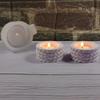 Braided Cord Silicone Candlestick Molds for Epoxy Resin Candle Stand Woven Rope Textured Silicone Tealight Holder Molds