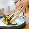 1pcs Champagne Golden Stainless Steel Serving Tongs, Easy Grip - Perfect for Buffet & Parties