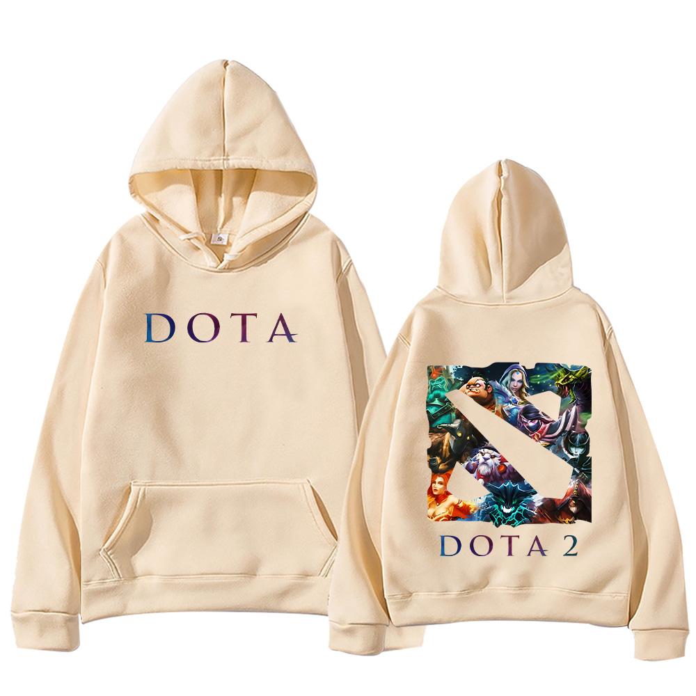 

Худі з логотипами героїв Dota 2 Чоловічі світшоти в стилі High Street Жіночий повсякденний одяг у стилі Harajuku з капюшоном, довгим рукавом, вільний пуловер XL хакі