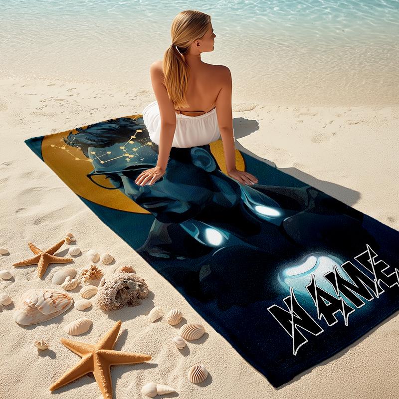 Personalized "Spider-Man: Spider-Verse" Beach Towel Microfiber Beach Towel Thin Absorbent for Beach Swimming Yoga Bath Sports. 0910240