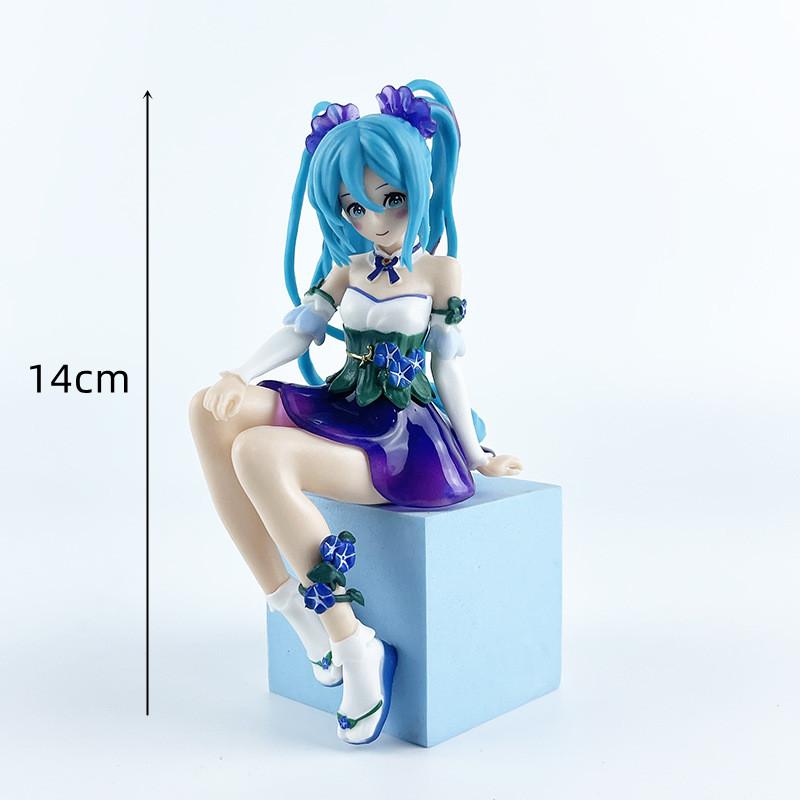 Japanese Anime New Hatsune Miku Figure Sexy Character Ornaments upskirt girl Kawai girl Decoration Toy Adult kid Birthday Gift