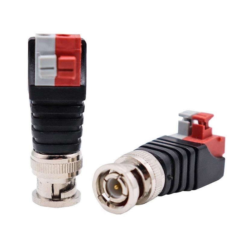 Press-Fit BNC Male Connector Adapter for Tool-Less Assembly Stable-performance BNC Connector for Easy Cable Terminations