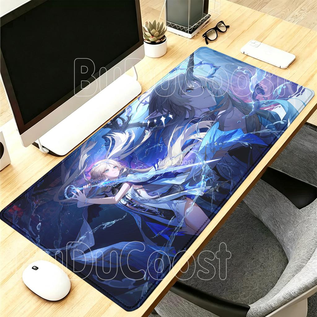 PC Gaming WuWa Fleurdelys Cartethyia Wuthering Waves Mousepad HD Printing Office Mouse Pad Anime Sexy Girl Keyboard XXL Desk Mat