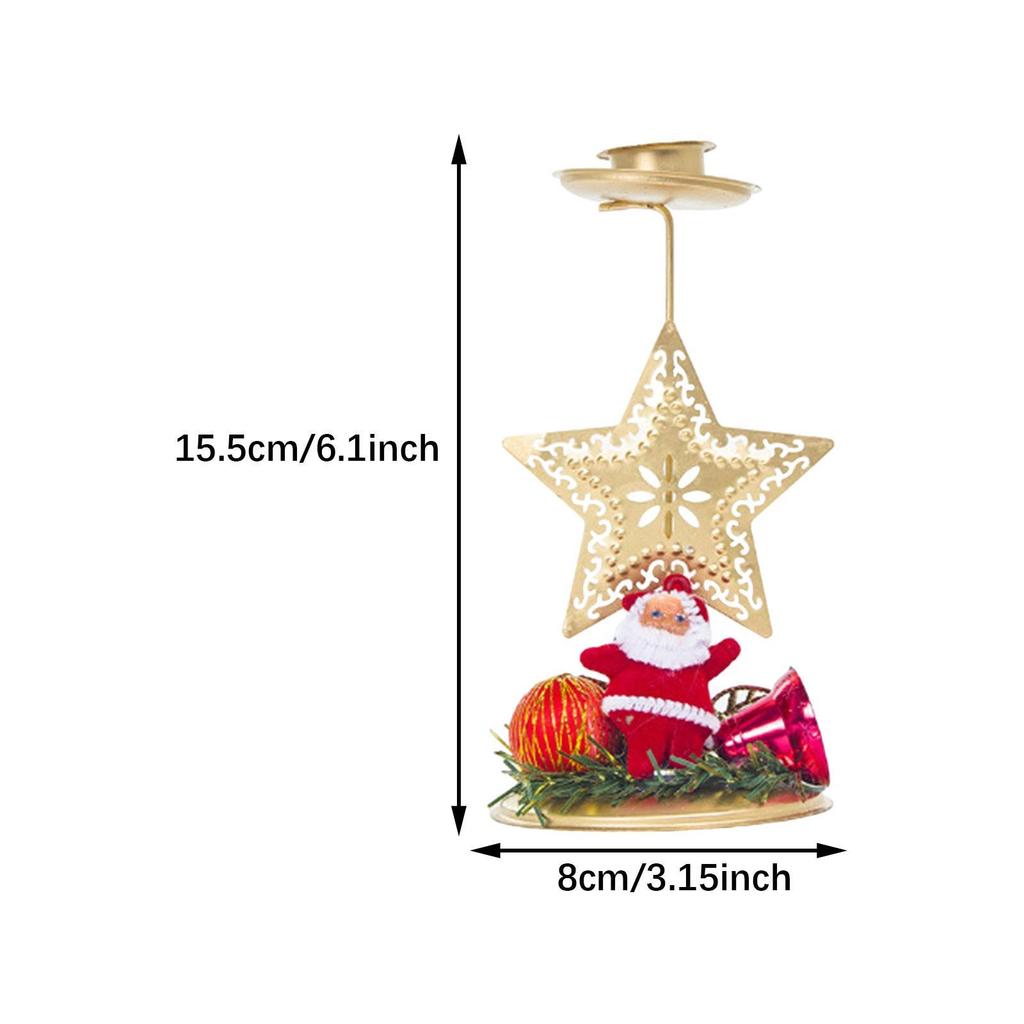 2025 Christmas Candle Holder Pillar Candle Holder Party Decor Decorative Festival Dining Room Candles Stand Table Decoration