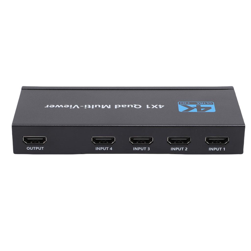 4K HD Multimedia Interface 1.4 Switch 4 Port HD Multimedia Interface Switcher Switch Box for TV Gami