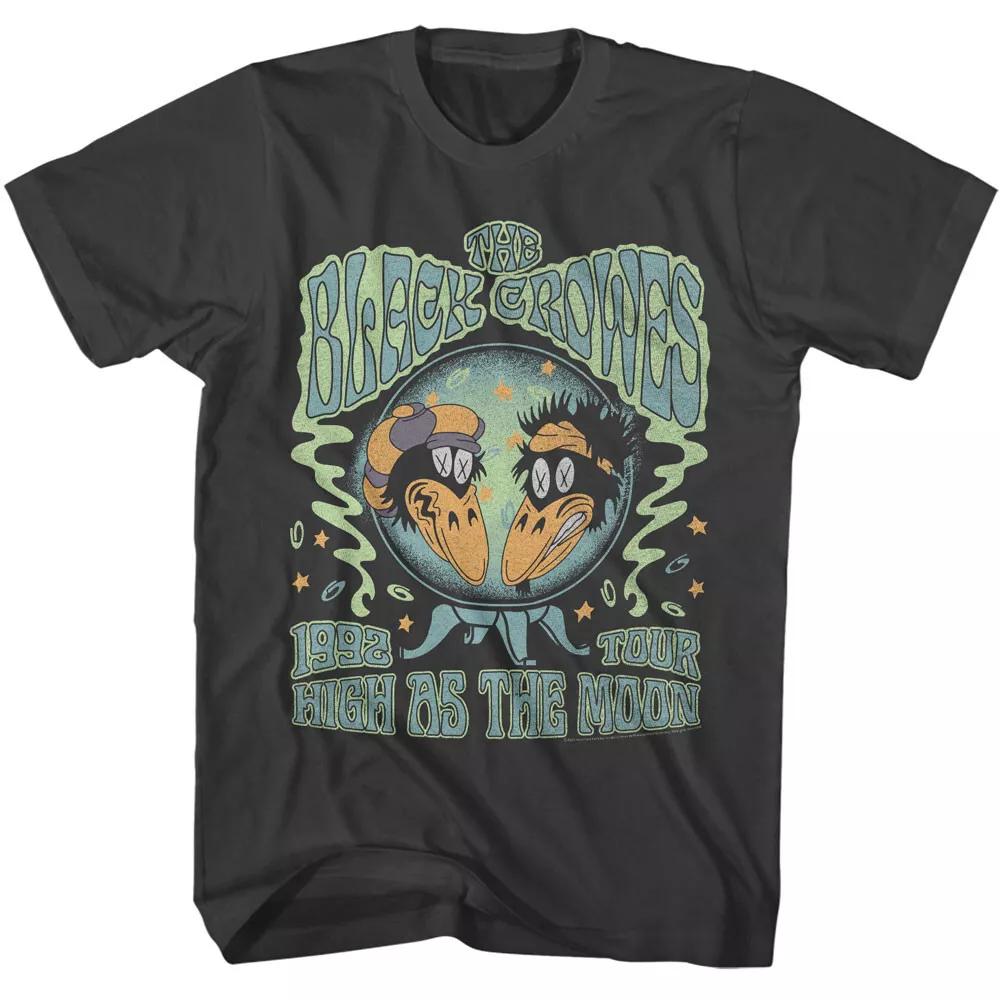 

The Black Crowes High As The Moon 1992 Tour Men s T Shirt Rock Band Merch 4XL