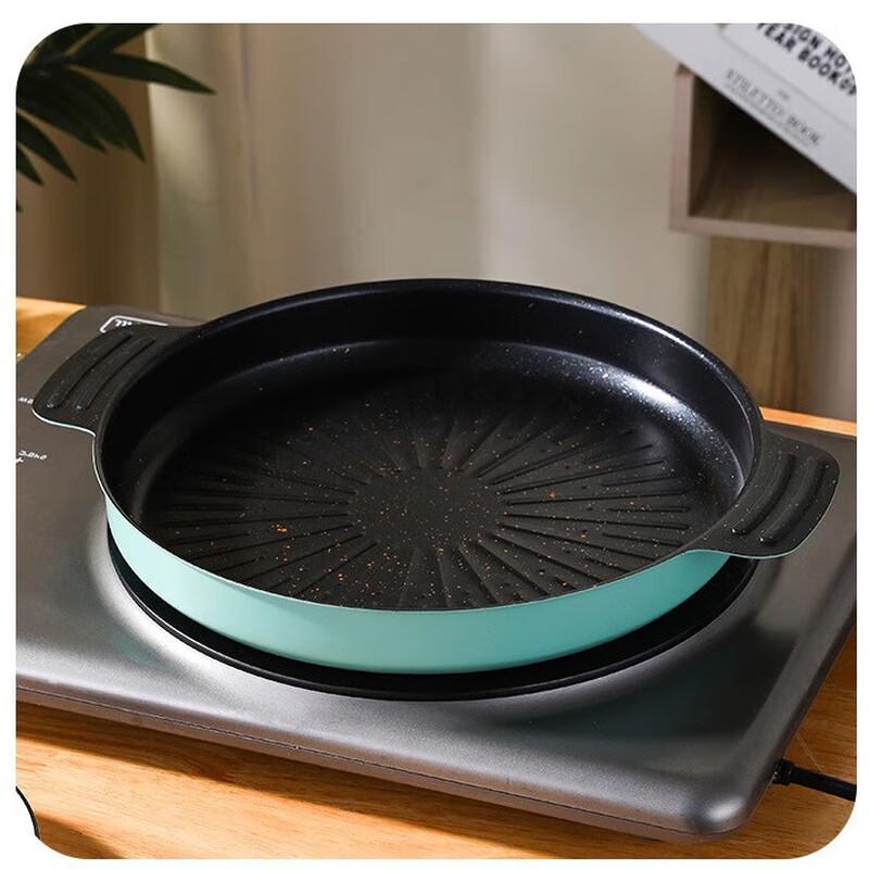 Maifan-Stein Antihaft Runde BBQ-Grillpfanne