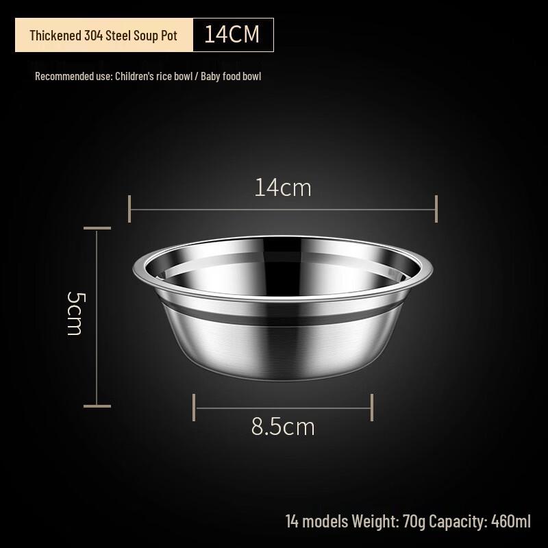 

Ru Han 304 Stainless Steel Food Bowl and Dish Set