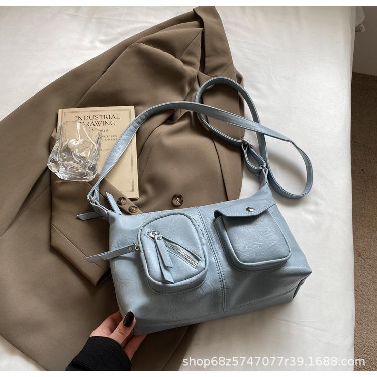 Large-capacity Bag Women's Retro Versatile 2025 New Fashion Casual Shoulder Crossbody Bag Commuter Tote Bag