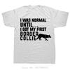 Just Throw Funny Border Collie Dog Lover Men's Clothing Summer Fitness T Shirt Style Oversized T-shirt Streetwear Cotton Tshirt