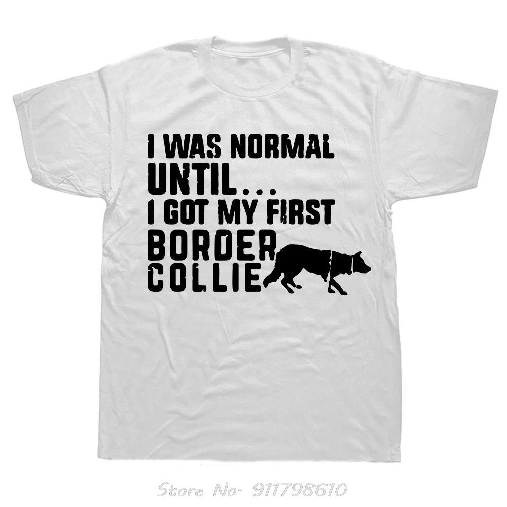 Just Throw Funny Border Collie Dog Lover Men's Clothing Summer Fitness T Shirt Style Oversized T-shirt Streetwear Cotton Tshirt