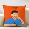 Art JJoan CCornella Cushion Cover Natural Linen Organic Fabric DoubleSided Printing Room Sofa Decor Pillow Case
