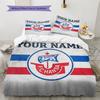 Benutzerdefinierte Bettwäsche FC Hansa Rostock, Steppbett-Set Bettbezug Kissenbezug Heim-Geburtstagsgeschenk(1 Bettbezug + 2 Kissenbezüge, ohne Füllung) -HE63