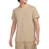 Solid Color Crew Neck Pullover Short Sleeve T-Shirt Men Tops Brown DM7826-247