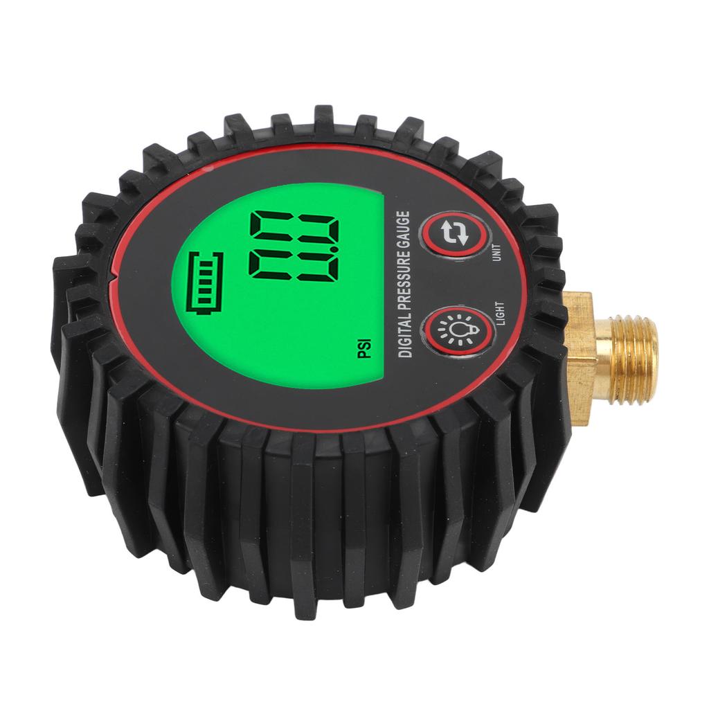 1 4in Digital Pressure Gauge 4 Units Switchable Bright Visibility Accurate for Cars Trucks Motorcycles Trails SUVs RVs