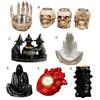 Halloween Candle Holder Spooky Resin Grim Reaper Skeleton Human Organ Statue Tabletop Tea Light Holder for Home Office Kitchen Mantel Decor