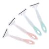 Paquete de 4 maquinillas de afeitar para mujer de 3 hojas, portátiles, ligeras, antideslizantes, para depilación femenina