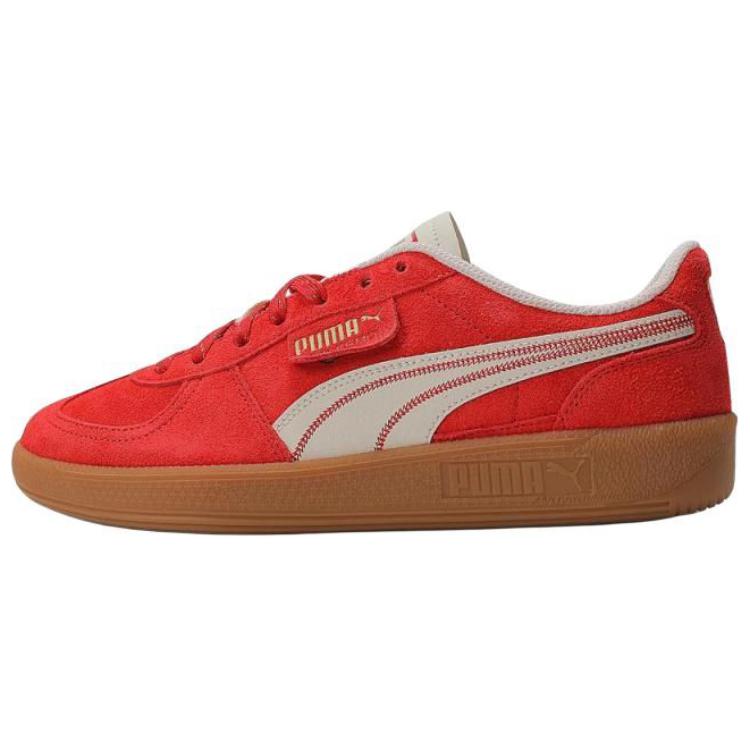 Puma Palermo Comfortable Versatile Low-Top Sneakers Women sneakers Red 401856-01