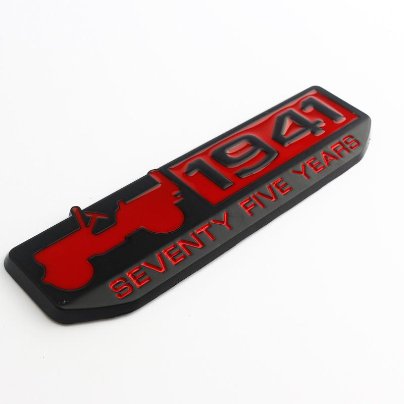 1941 Emblem Suitable for Jeep Wrangler Compass 75th Anniversary Commemorative Emblem Body Labeling and Tail Label ALQ1