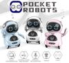 Toy Lob Pocket Robot, Communication Robot, Smart Robot, Mini Robot, Talks, Dancing, Music, Lights, English, Japanese Instructions Included (Pink)