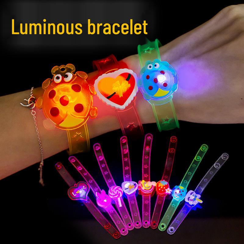 Cartoon Flashing Light Wristband Watch - Children's Birthday Toy