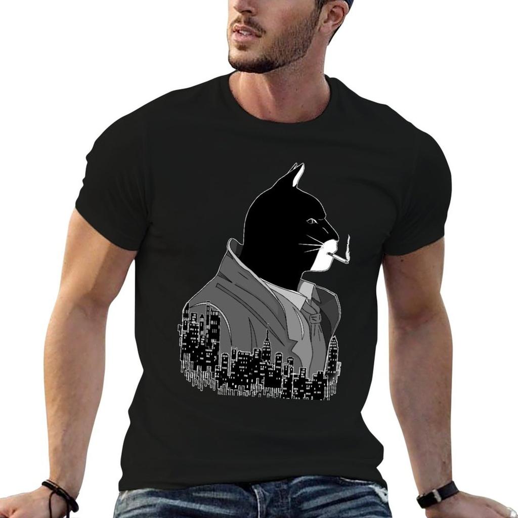 Blacksad Night City Black And White Noire Tshirt Unisex T Shirts Graphic T Shirts For Unisex Slim Fit T Shirt Unisex Plain Tshirt