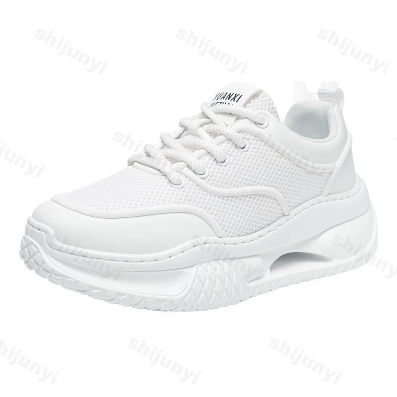 Fashion Men's Casual Sports Shoes 2025 Summer Mesh Breathable Sneakers Comfortable Platform Thick Soled Outdoor Running Shoes Zapatillas